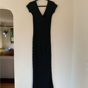 Céline by Michael Kors Black/ Metallic Evening Dress